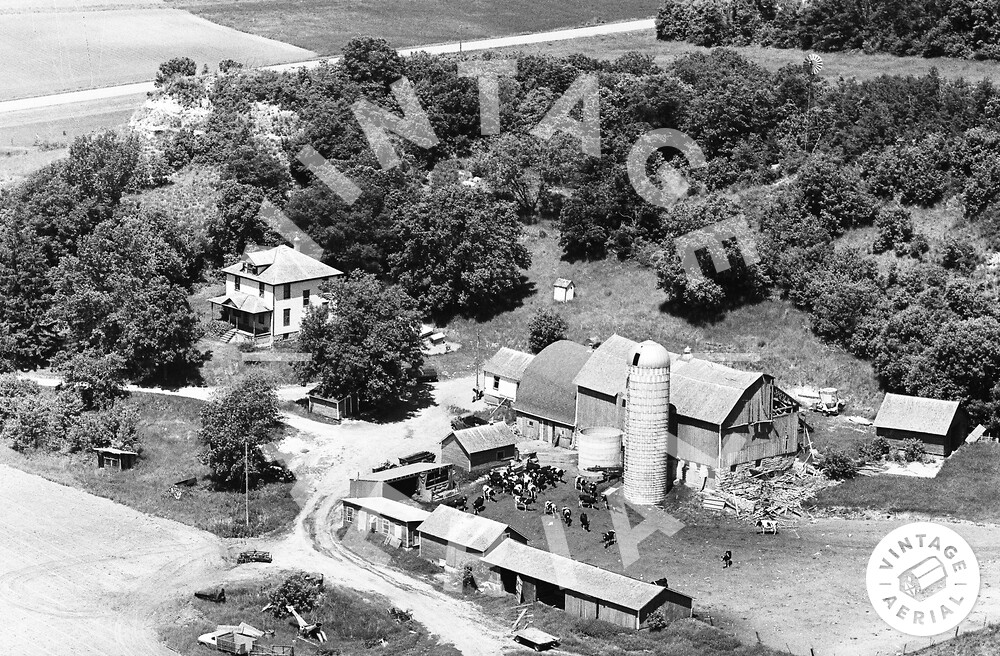 Vintage Aerial Wisconsin St. Croix County 1972 7EST27