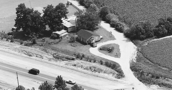 Vintage Aerial photo from 1985 in Baldwin County, AL