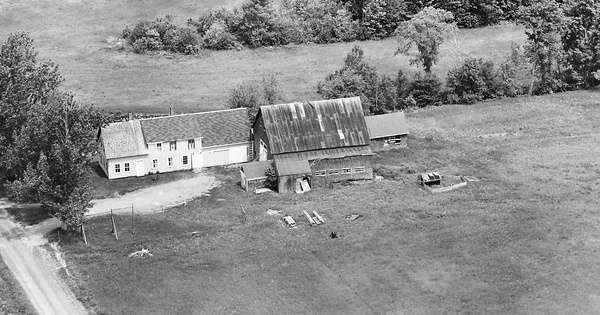 Vintage Aerial photo from 1963 in Somerset County, ME