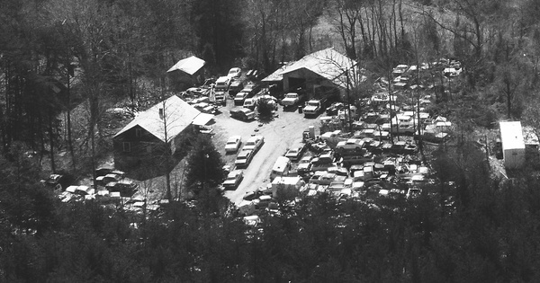 Vintage Aerial photo from 1991 in Burke County, NC