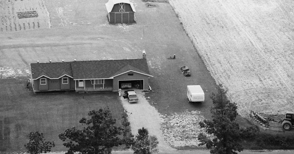 Vintage Aerial photo from 1982 in Genesee County, MI