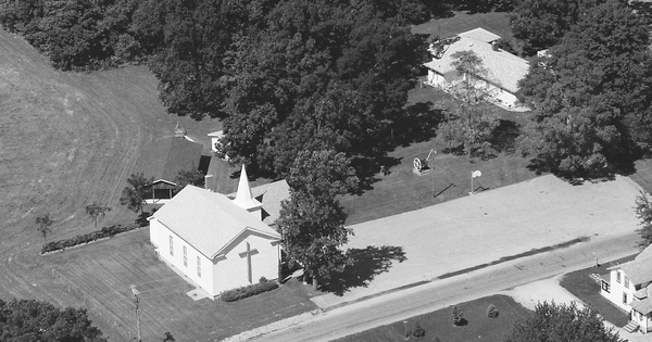 Vintage Aerial photo from 1999 in LaGrange County, IN