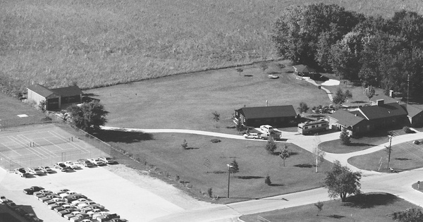 Vintage Aerial photo from 1980 in Keokuk County, IA