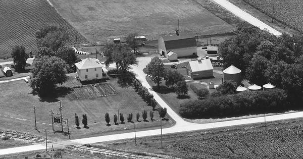 Vintage Aerial photo from 1976 in Palo Alto County, IA