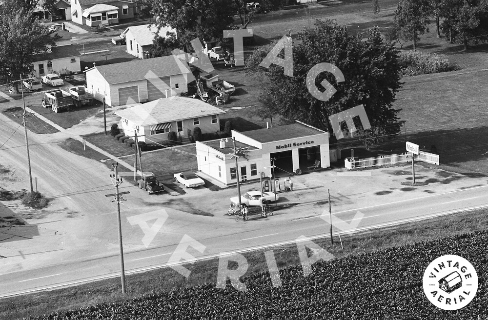 Vintage Aerial Iowa Muscatine County 1970 30LMU19