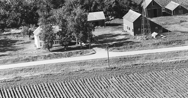 Vintage Aerial photo from 1970 in Osceola County, IA