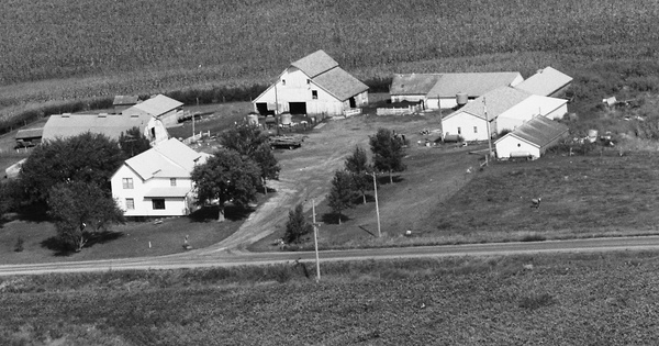 Vintage Aerial photo from 1984 in Plymouth County, IA