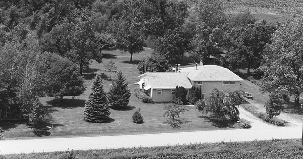 Vintage Aerial photo from 1983 in Black Hawk County, IA