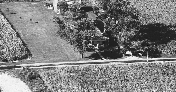 Vintage Aerial photo from 1983 in Tippecanoe County, IN