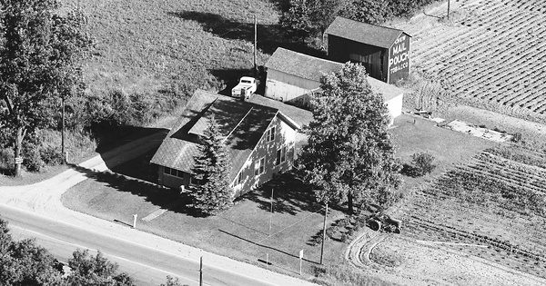 Vintage Aerial photo from 1969 in Cass County, MI