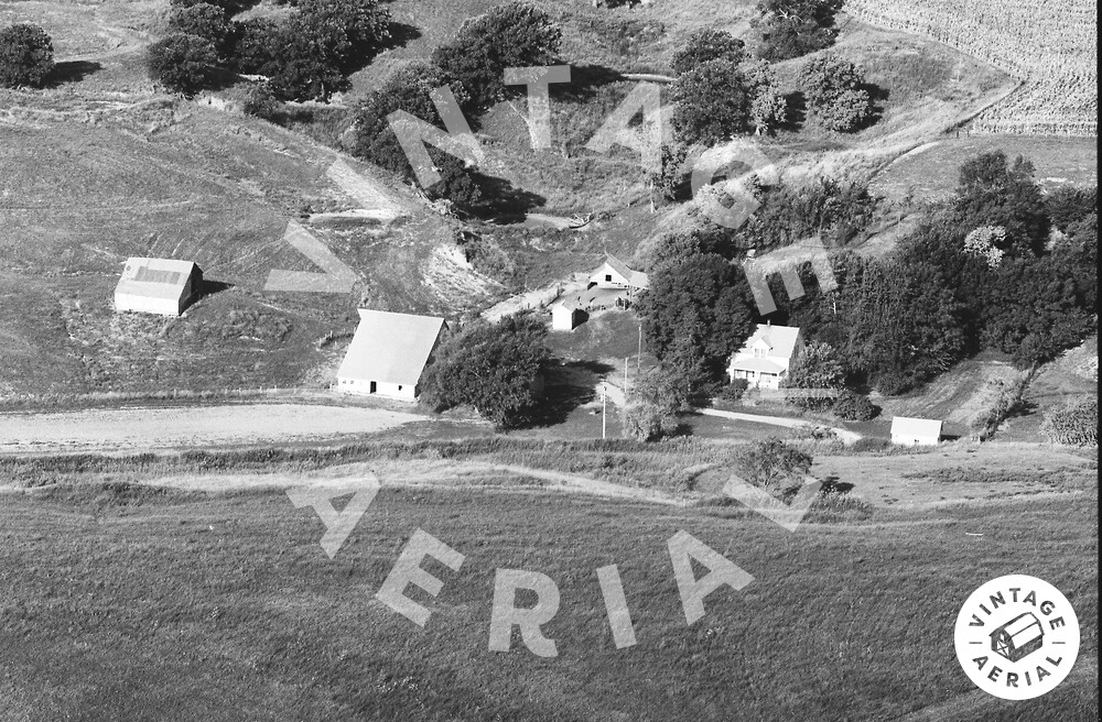 Vintage Aerial Iowa Pottawattamie County 1983 17KPT2