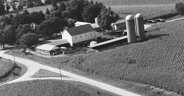 Vintage Aerial photo from 1981 in Scott County, IA