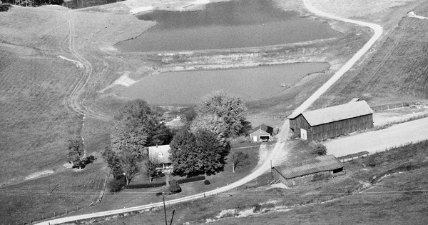 Vintage Aerial photo from 1982 in Taylor County, KY