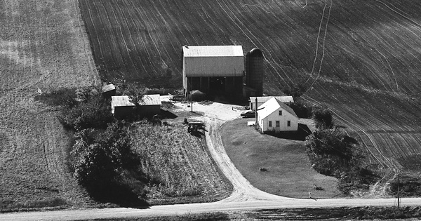 Vintage Aerial photo from 1972 in Allegan County, MI