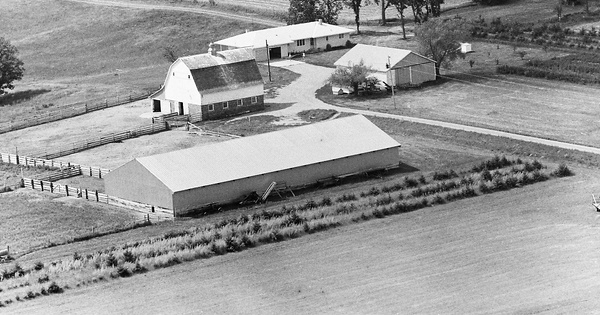 Vintage Aerial photo from 1971 in Benton County, MN