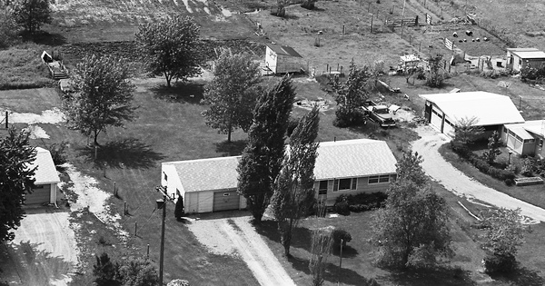 Vintage Aerial photo from 1969 in Monroe County, MI