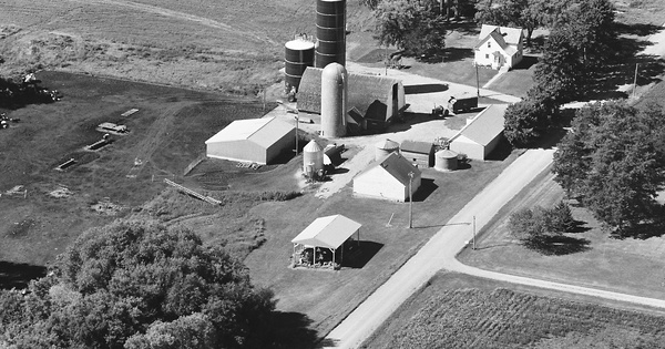 Vintage Aerial photo from 1979 in Meeker County, MN