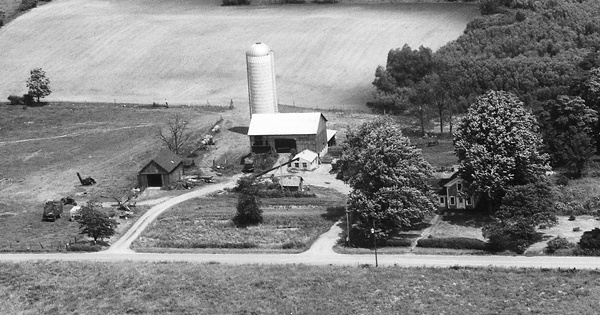 Vintage Aerial photo from 1973 in Noble County, IN