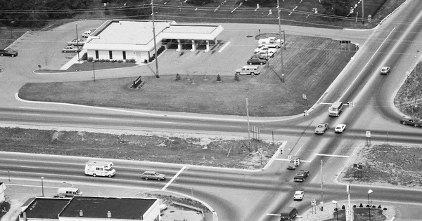 Vintage Aerial photo from 1985 in Oakland County, MI
