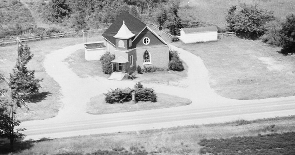 Vintage Aerial photo from 1978 in Sanilac County, MI