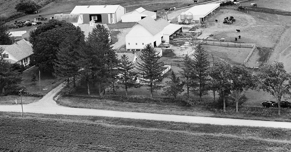 Vintage Aerial photo from 1978 in Tama County, IA