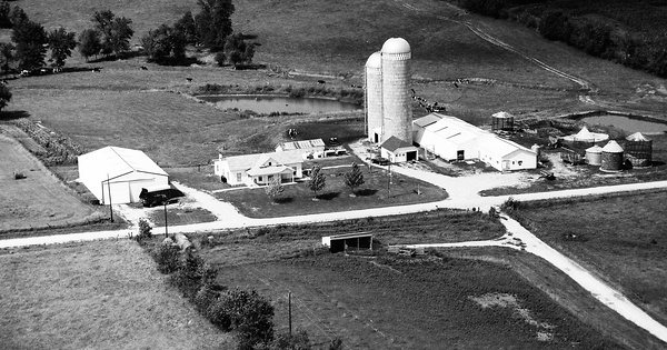 Vintage Aerial photo from 1992 in Scotland County, MO