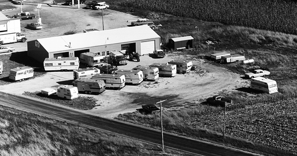 Vintage Aerial photo from 1971 in Macon County, IL