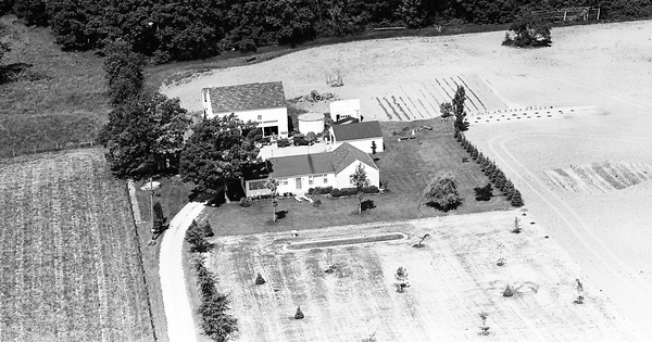 Vintage Aerial photo from 1965 in Lake County, IL