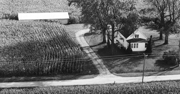 Vintage Aerial photo from 1982 in Kankakee County, IL