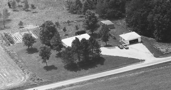 Vintage Aerial photo from 1995 in Clinton County, IL