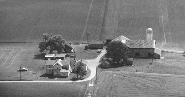 Vintage Aerial photo from 1991 in Crawford County, OH