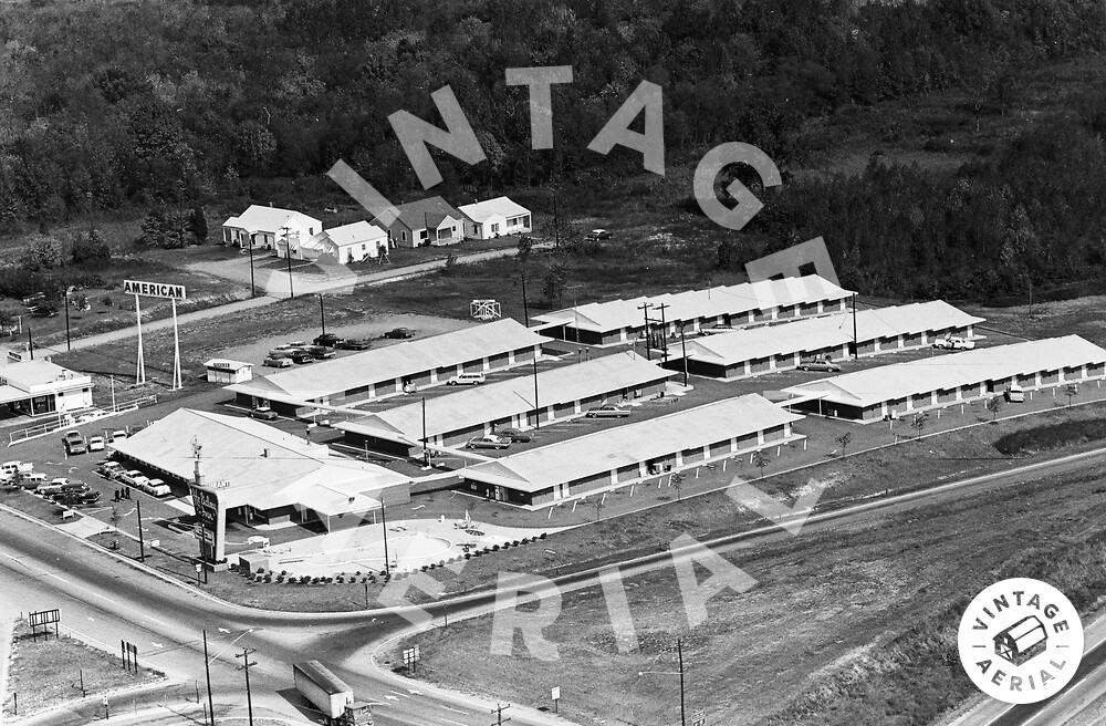 Vintage Aerial North Carolina Guilford County 1963 85BGU34