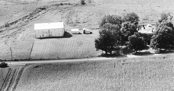 Vintage Aerial photo from 1972 in Wyandot County, OH