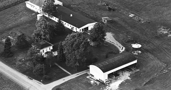 Vintage Aerial photo from 1965 in Wayne County, OH