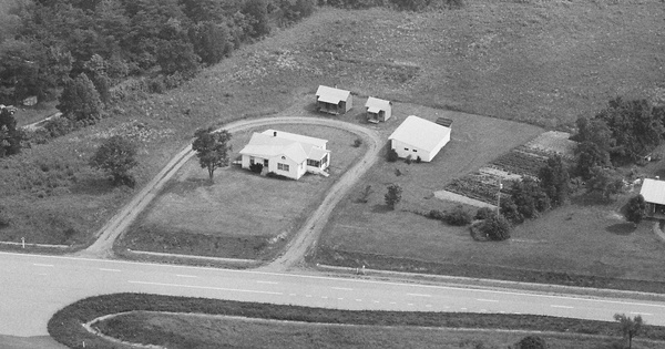 Vintage Aerial photo from 1982 in Page County, VA