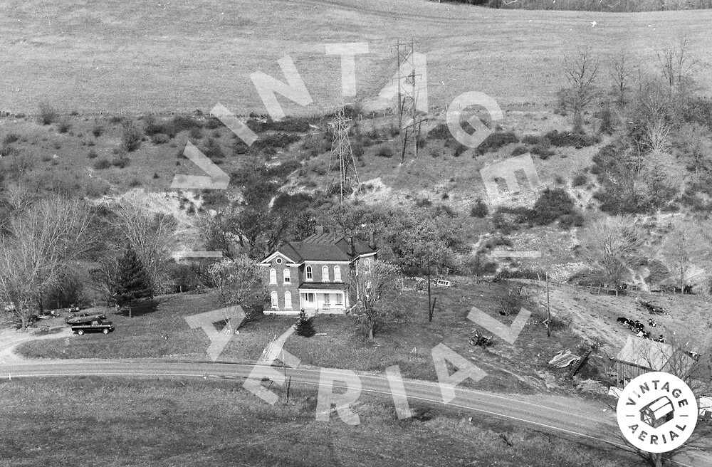 Vintage Aerial Ohio Belmont County 1977 30FBE35