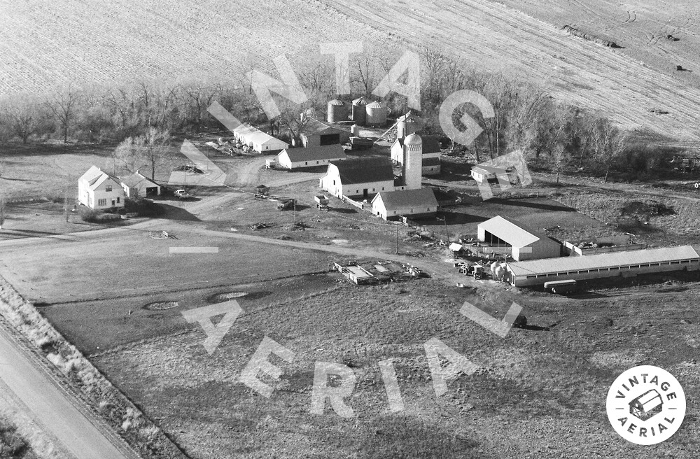 Vintage Aerial South Dakota McCook County 1985 17FFMC18