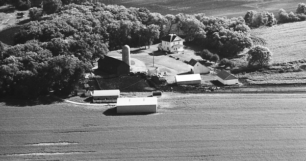 Vintage Aerial photo from 1967 in Sibley County, MN