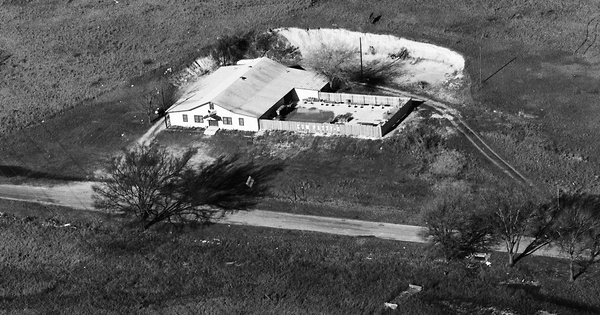 Vintage Aerial photo from 1985 in Williamson County, TX