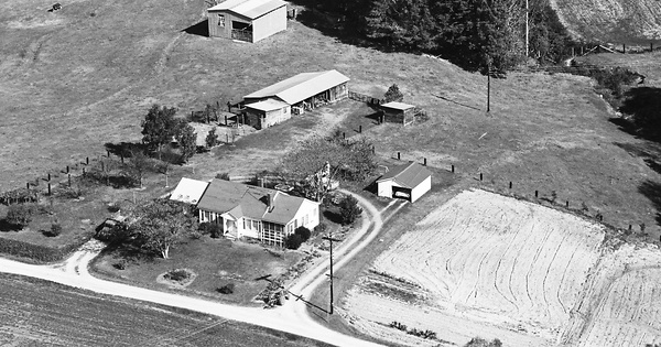 Vintage Aerial photo from 1965 in Rowan County, NC
