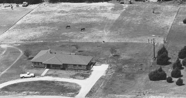 Vintage Aerial photo from 1983 in Ellis County, TX