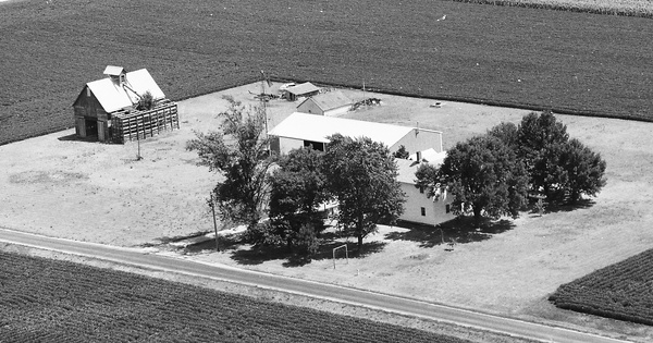 Vintage Aerial photo from 1988 in Marshall County, IL
