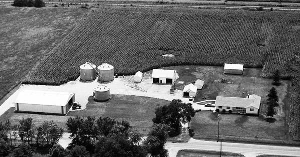 Vintage Aerial photo from 1992 in Marion County, IL