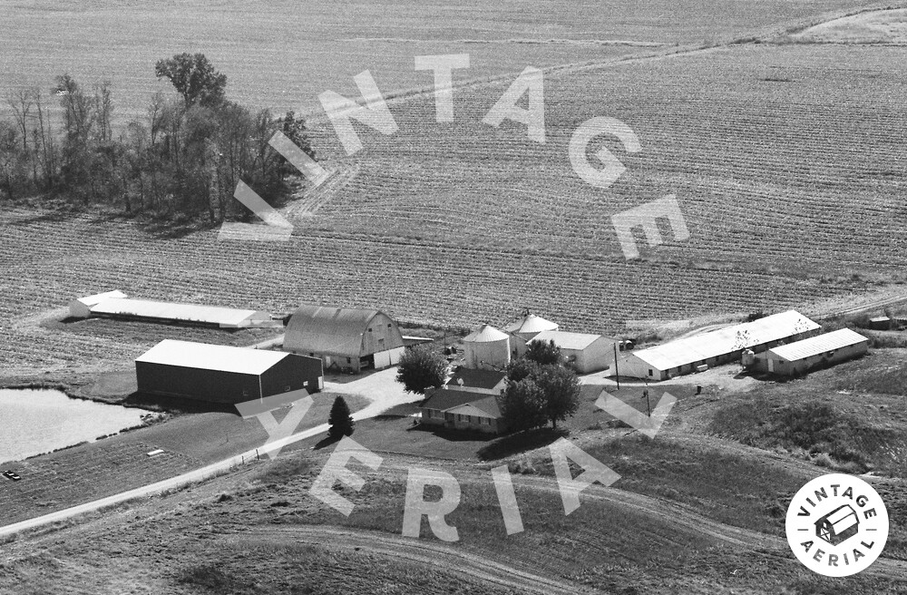 Vintage Aerial Indiana Dubois County 1989 3FDU5