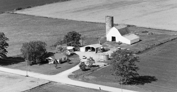 Vintage Aerial photo from 1981 in Ray County, MO
