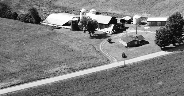 Vintage Aerial photo from 1992 in Crawford County, PA