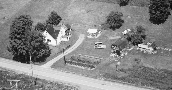 Vintage Aerial photo from 1985 in Tioga County, PA