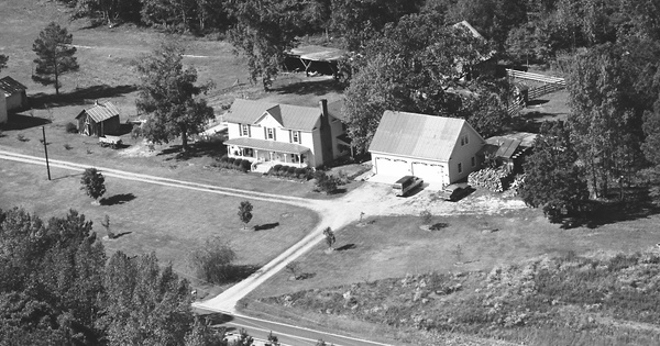 Vintage Aerial photo from 1990 in Granville County, NC