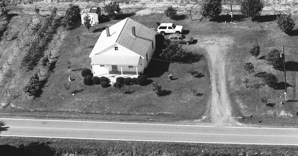 Vintage Aerial photo from 1986 in Yadkin County, NC