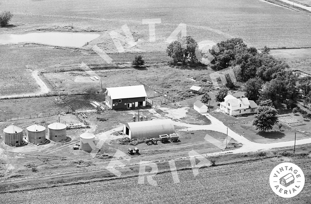 Vintage Aerial Nebraska York County 1982 20MYO16